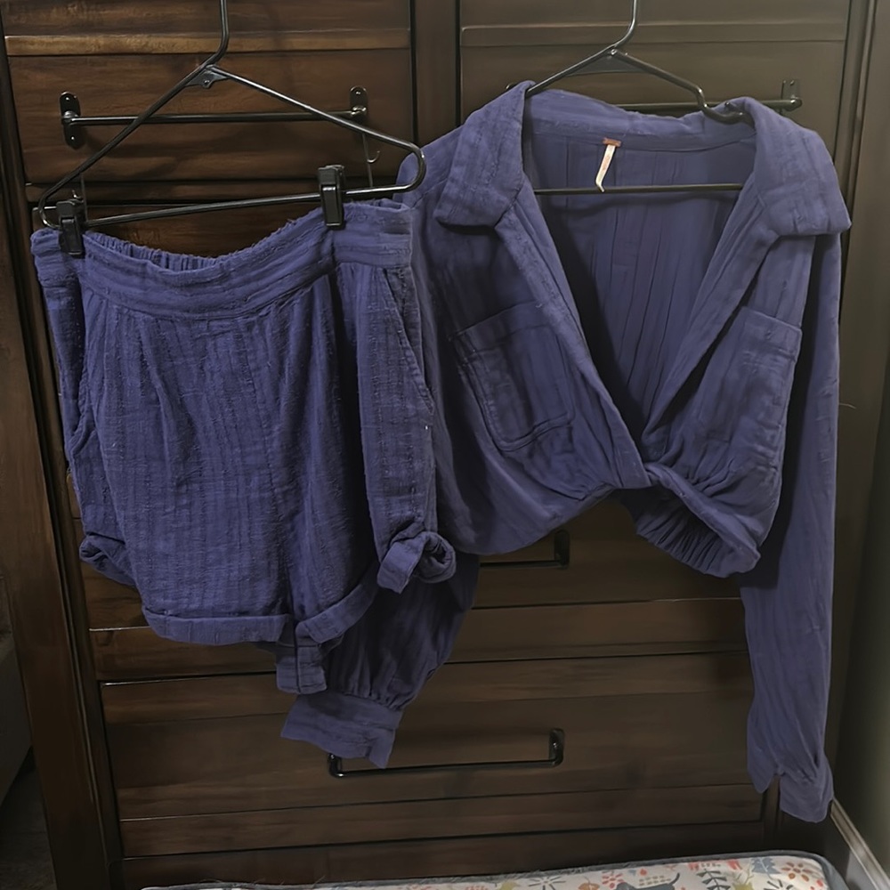 Purple free people set